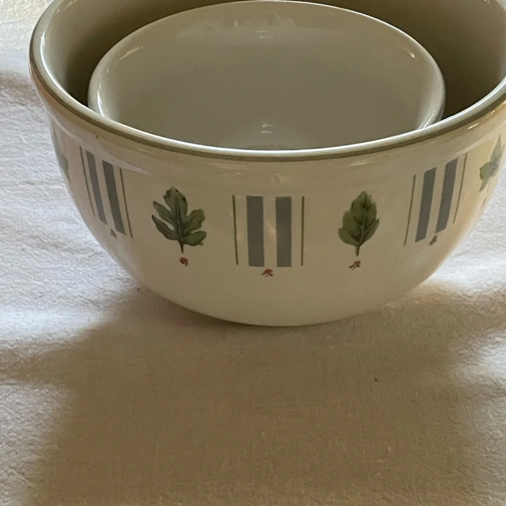 Damon Wood Genuine Stoneware made by WSP Bowl Set